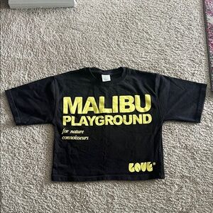 Zara Dark Gray and Yellow Kids T-Shirt